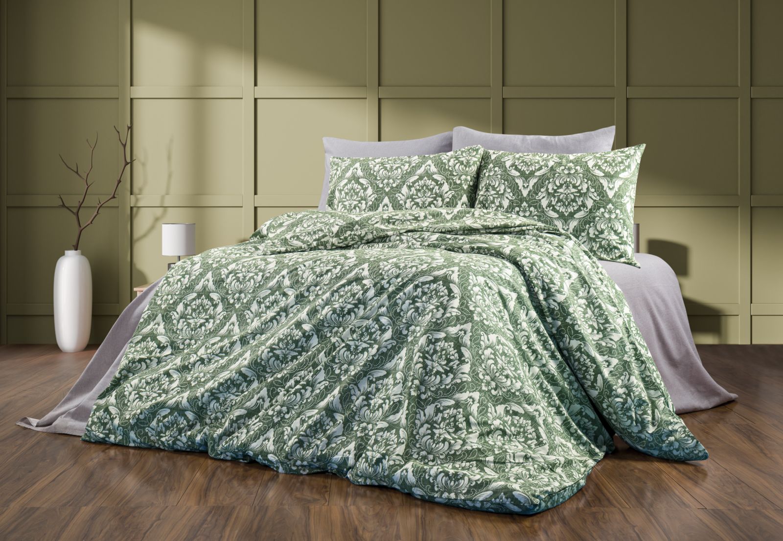 Parure de lit 200×220 cm en coffret cadeau – Élégance moderne et confort durable