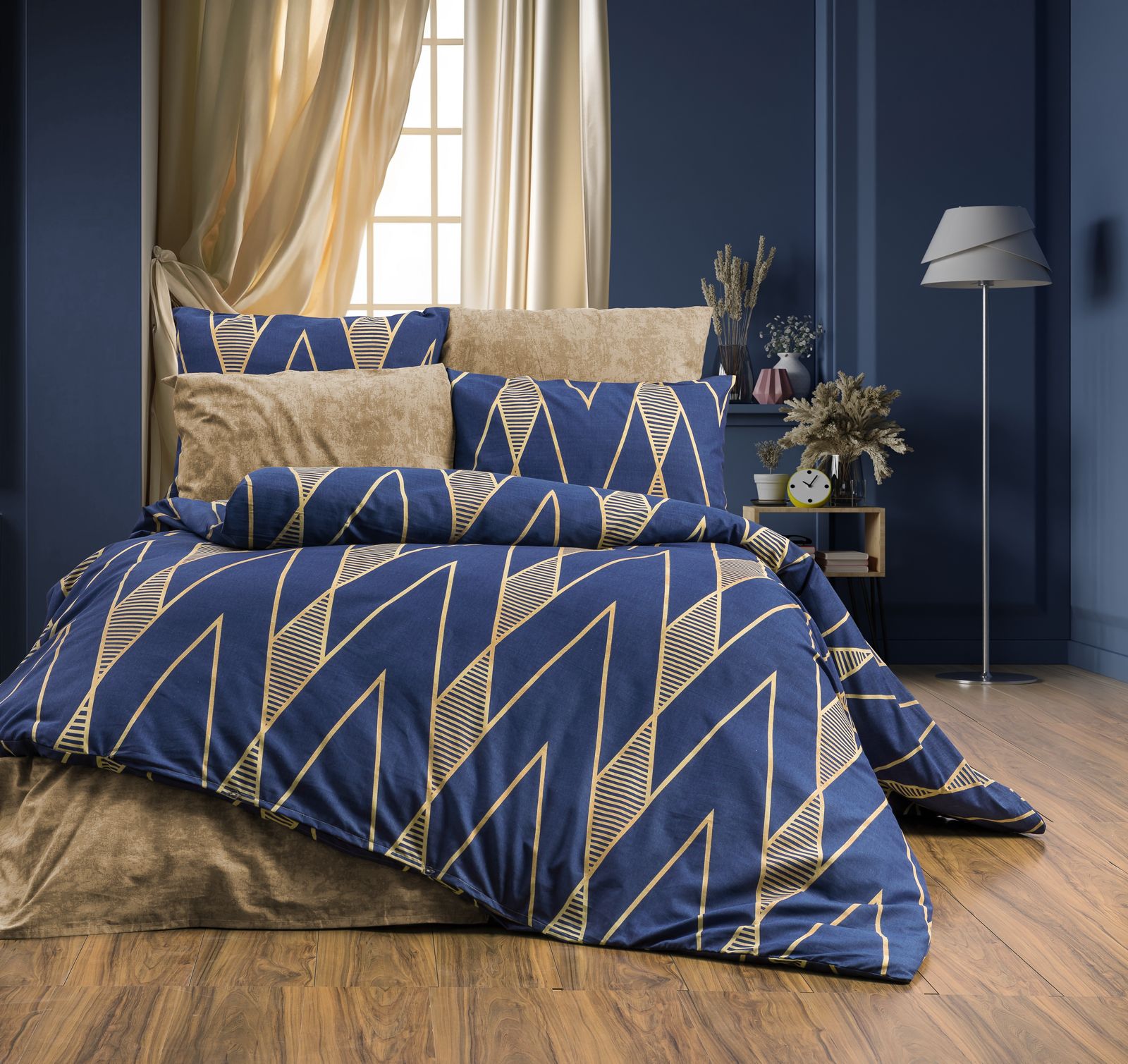 Parure housse de couette King Size – Literie confortable et résistante 220×240 cm + drap plat 240×260 cm + 2 taies 50×70 cm – Coffret cadeau élégant