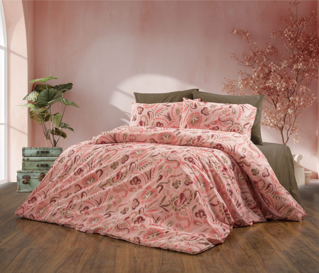 Parure housse de couette King Size – Literie confortable et résistante 220×240 cm + drap plat 240×260 cm + 2 taies 50×70 cm – Coffret cadeau élégant