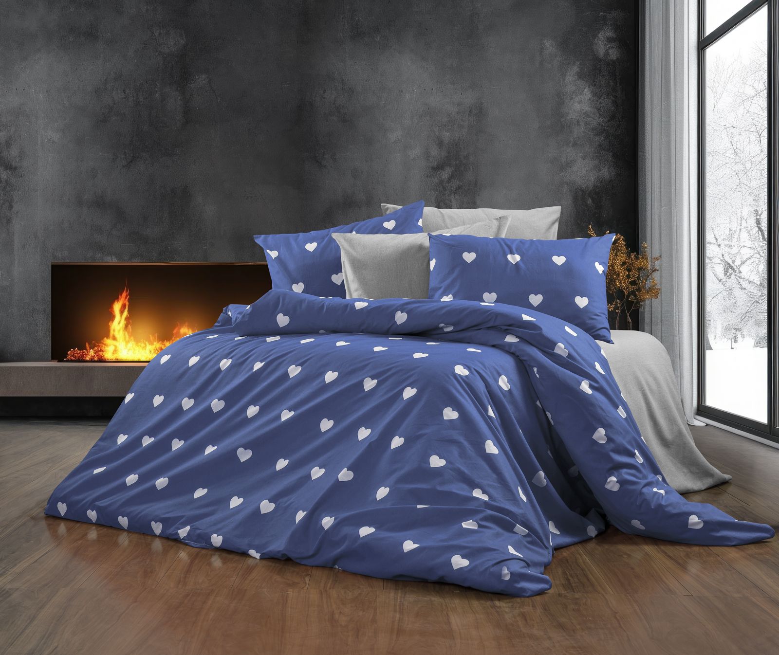 Parure de lit 200×220 cm en coffret cadeau – Élégance moderne et confort durable