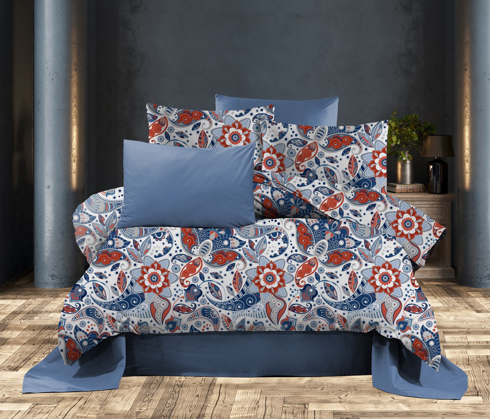 Parure housse de couette King Size – Literie confortable et résistante 240×260 cm + drap plat 240×260 cm + 2 taies 50×70 cm – Coffret cadeau élégant