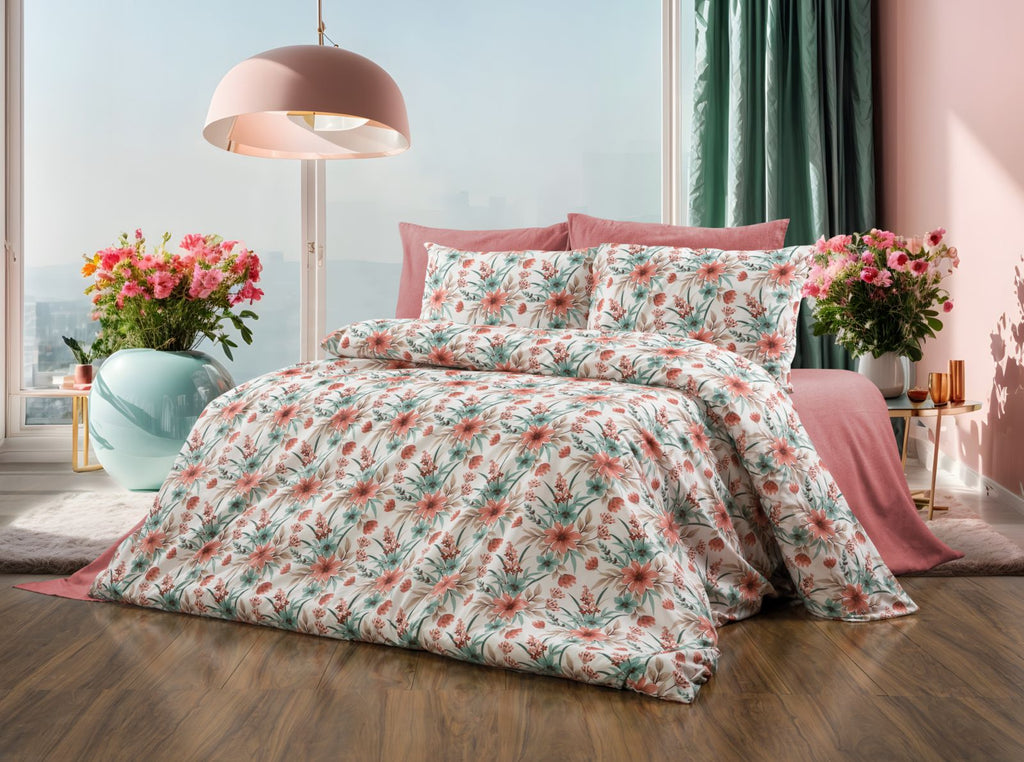 Parure housse de couette King Size – Literie confortable et résistante 220×240 cm + drap plat 240×260 cm + 2 taies 50×70 cm – Coffret cadeau élégant