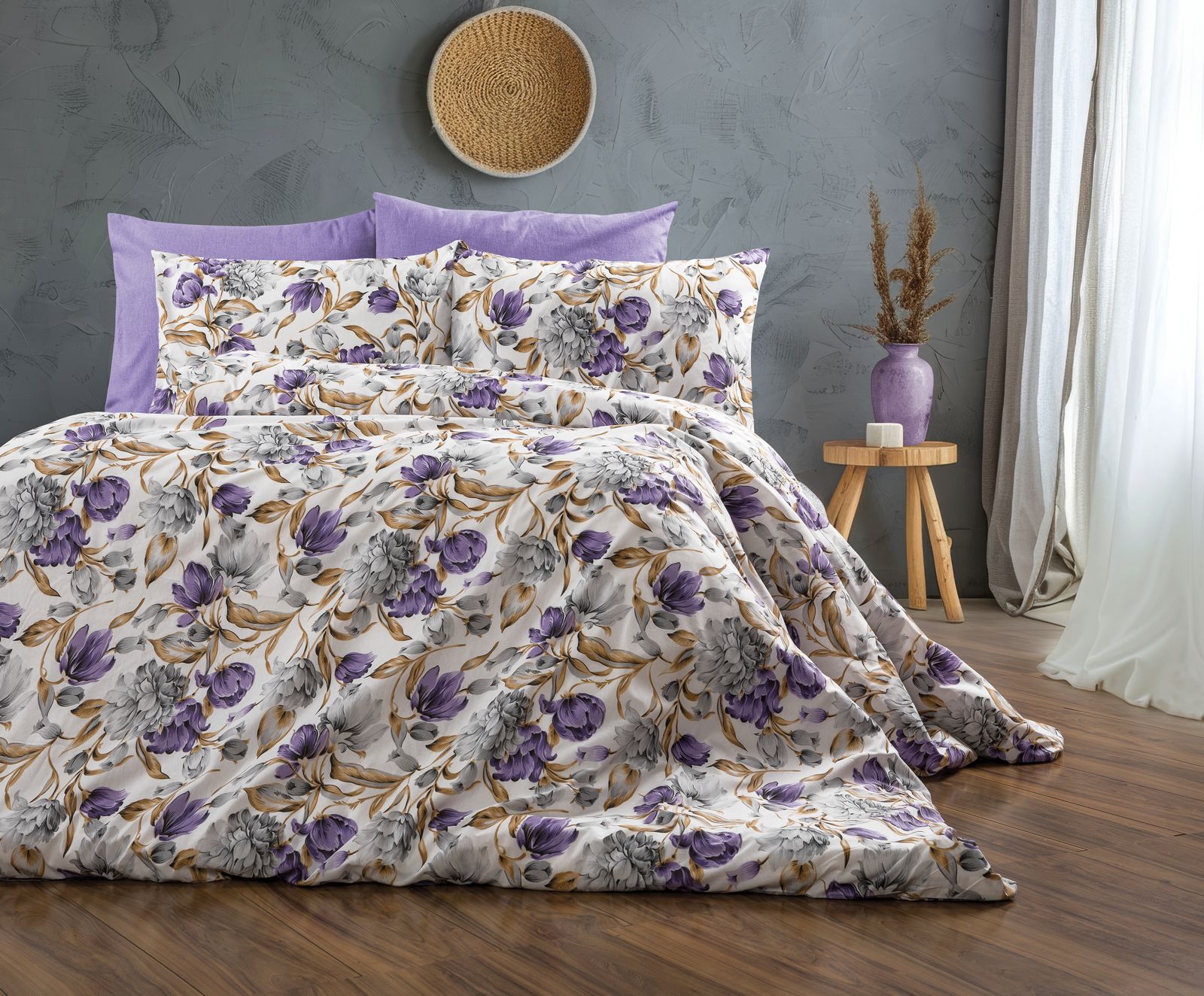 Parure de lit 200×220 cm en coffret cadeau – Élégance moderne et confort durable