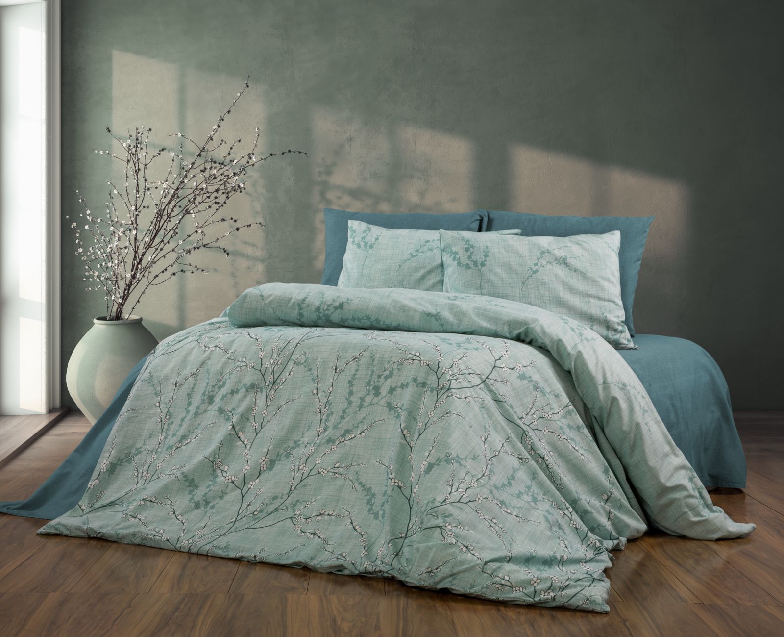 Parure housse de couette King Size – Literie confortable et résistante 220×240 cm + drap plat 240×260 cm + 2 taies 50×70 cm – Coffret cadeau élégant