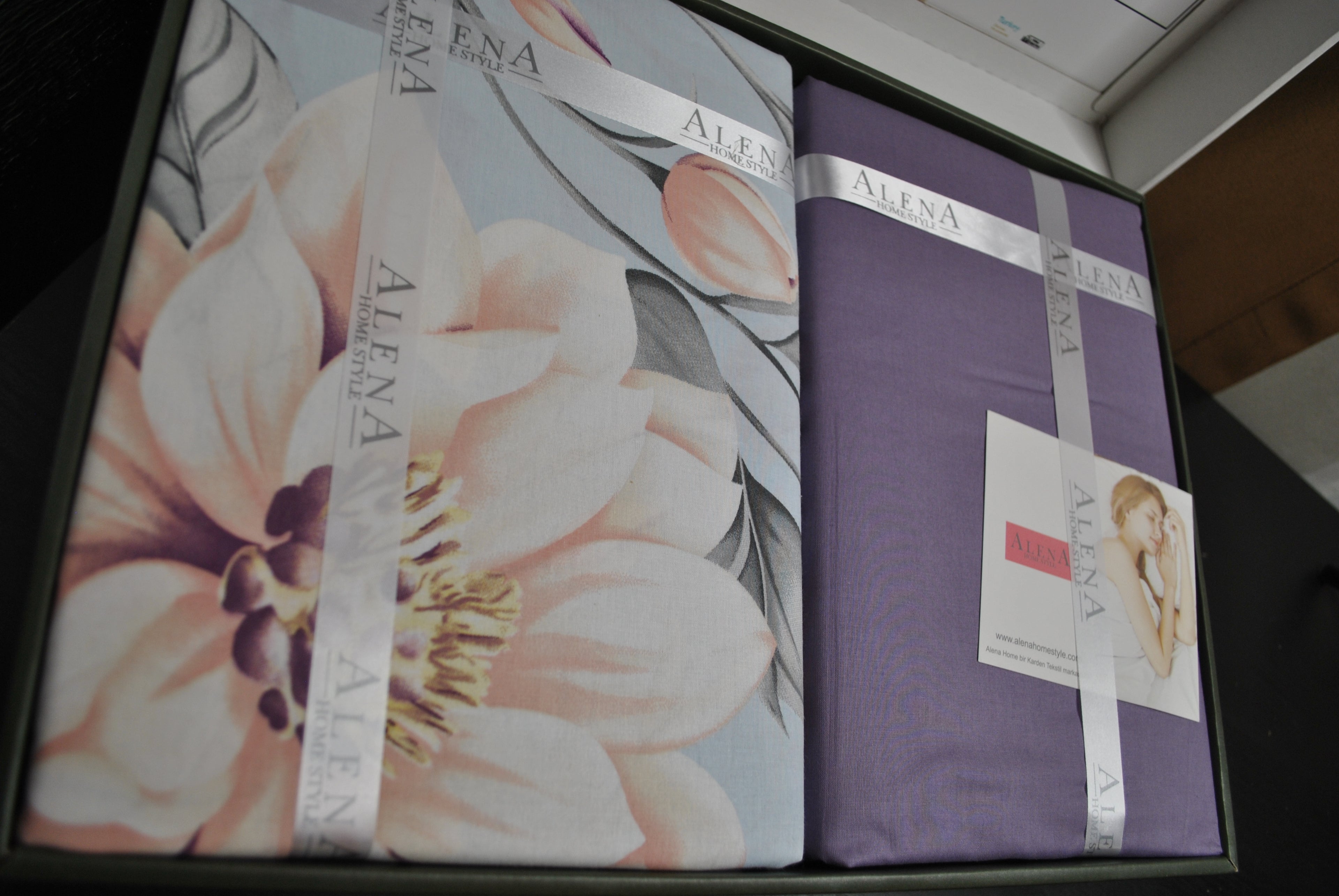 Parure housse de couette King Size 100% coton 60 fils – Ensemble literie 220×240 cm + drap plat 240×260 cm + 2 taies 50×70 cm – coffret cadeau élégant avec ruban