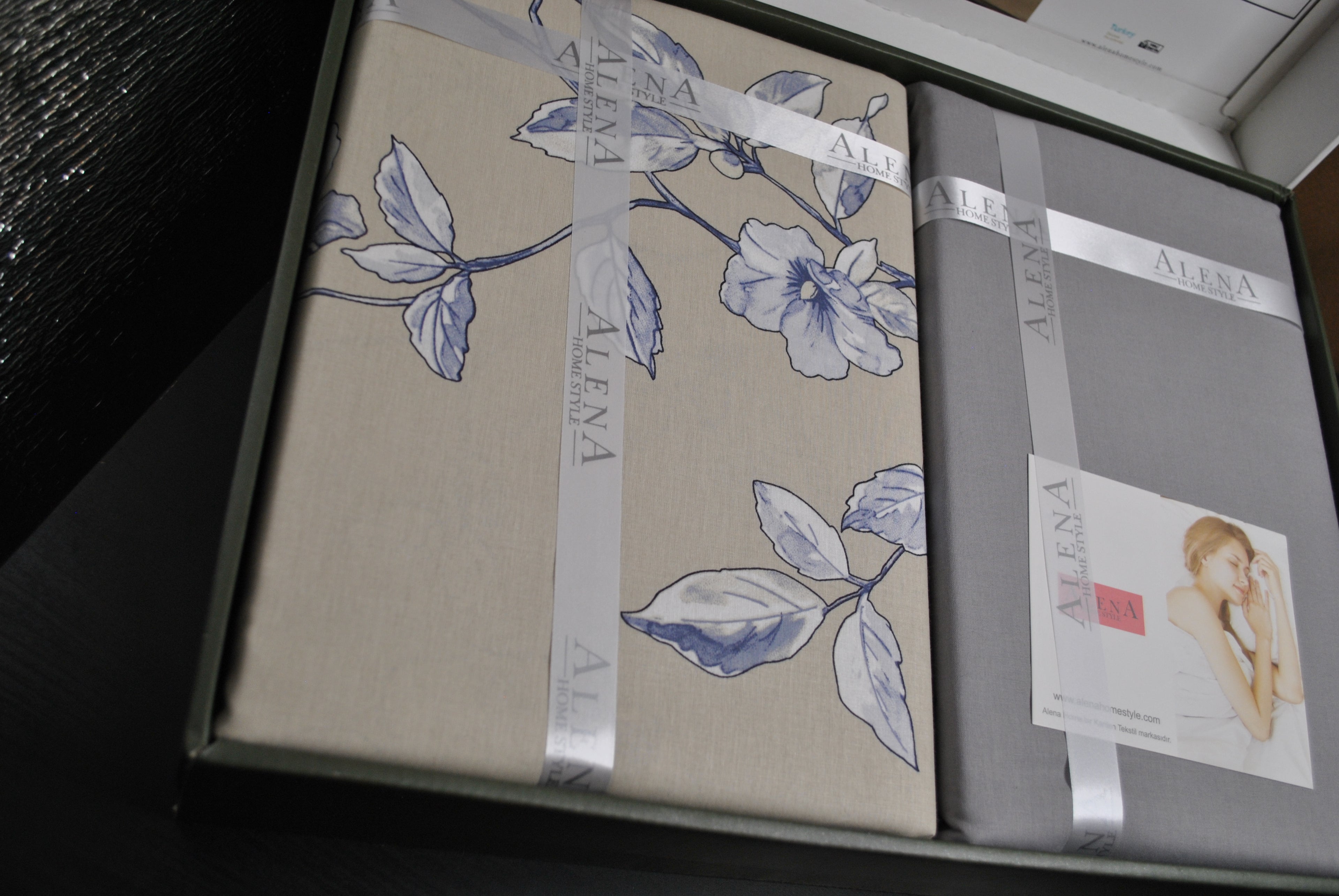 Parure housse de couette King Size 100% coton 60 fils – Literie élégante 220×240 cm + drap plat 240×260 cm + 2 taies 50×70 cm – coffret cadeau premium avec ruban