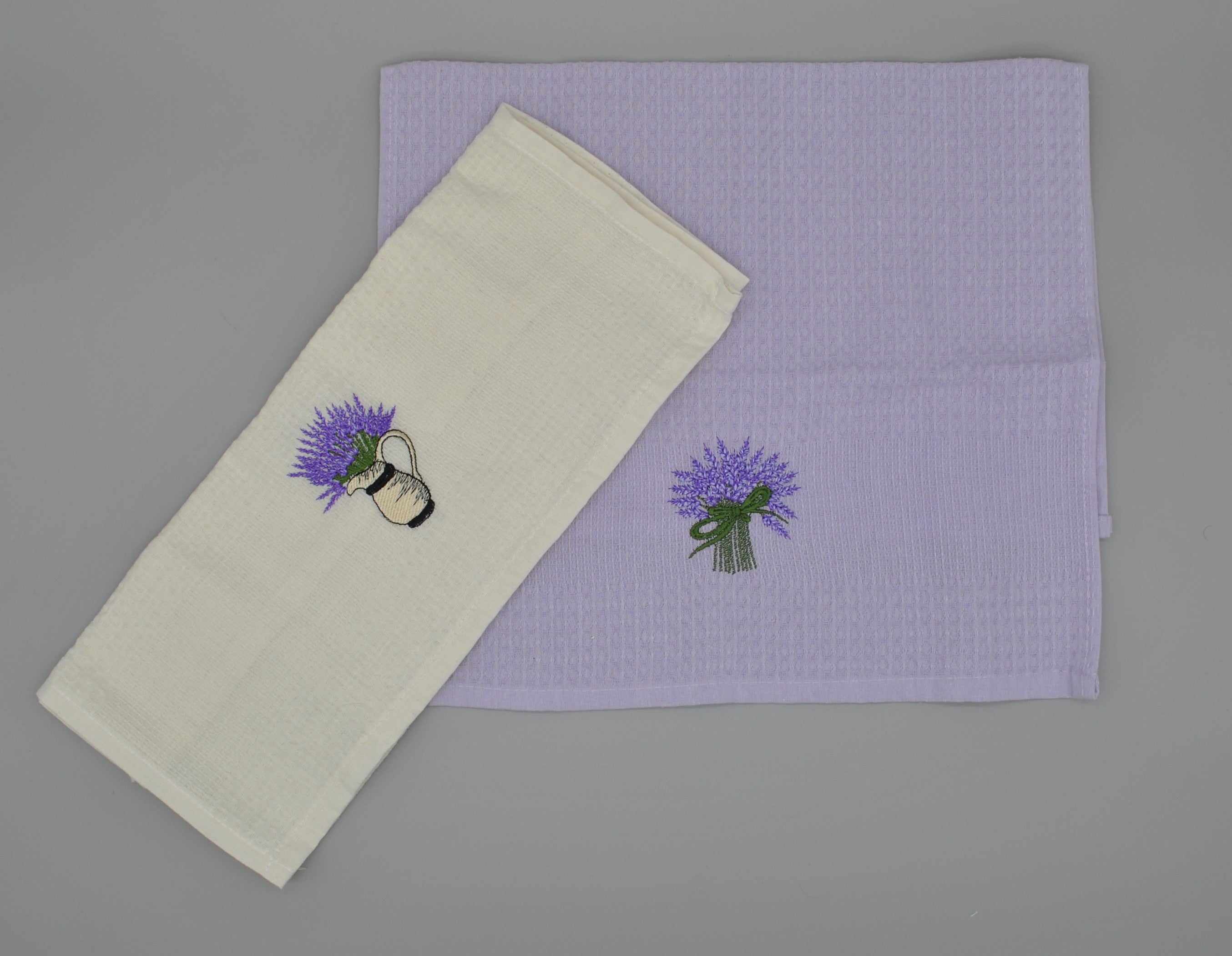 Torchons de Cuisine Brodés 40x60 cm – Lot de 3 – Élégance et Absorption au Quotidien | Maison Royale Collection