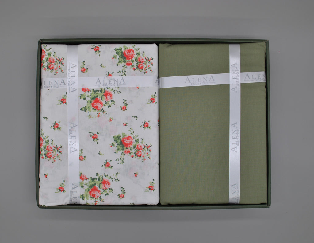 Parure housse de couette King Size 100% coton 60 fils – Literie premium 220×240 cm + drap plat 240×260 cm + 2 taies 50×70 cm – coffret cadeau élégant avec ruban