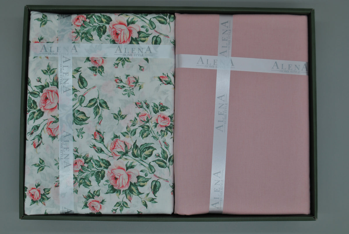 Parure housse de couette King Size 100% coton 60 fils – Literie premium 220×240 cm + drap plat 240×260 cm + 2 taies 50×70 cm – coffret cadeau avec ruban
