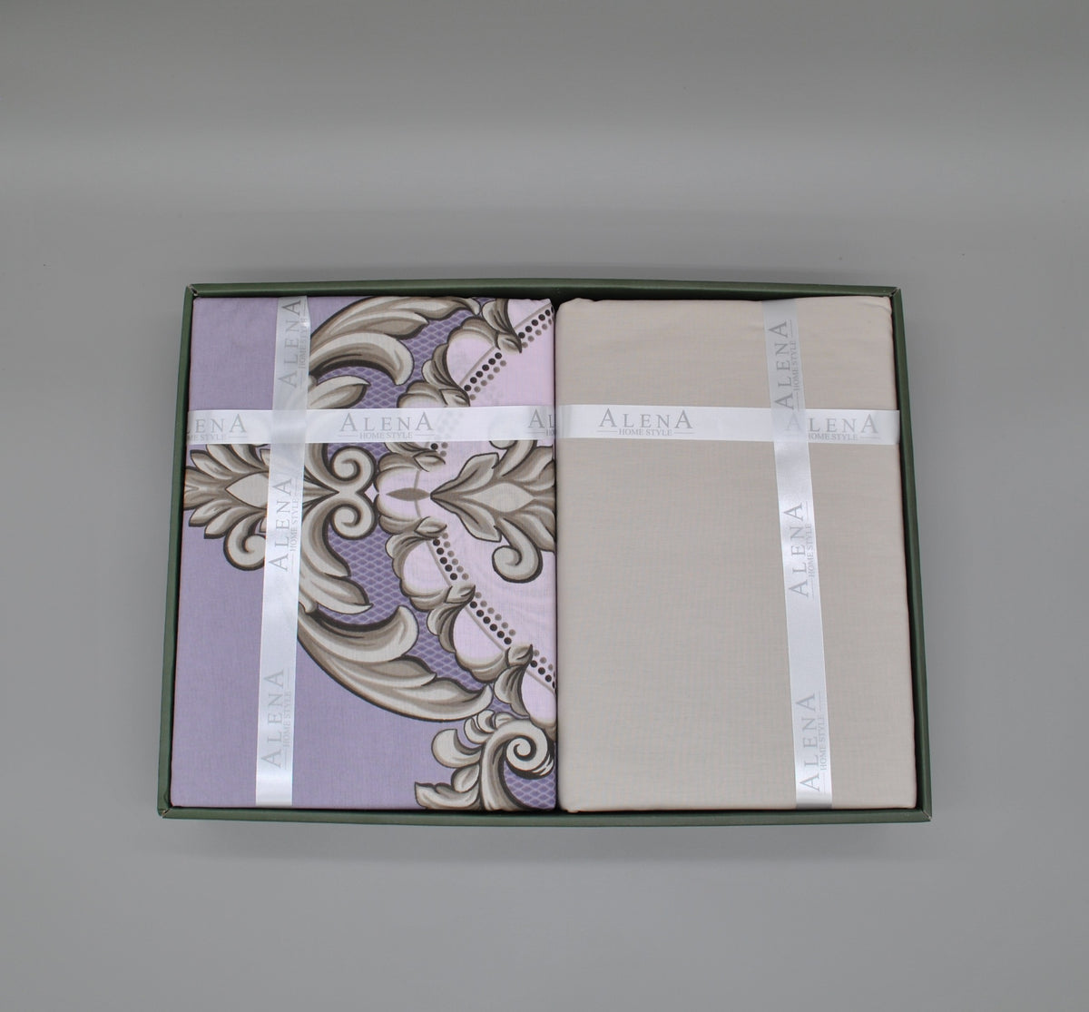 Parure housse de couette 100% coton 60 fils – Literie premium 200×220 cm + drap plat 220×240 cm + 2 taies 50×70 cm – Coffret cadeau élégant avec ruban
