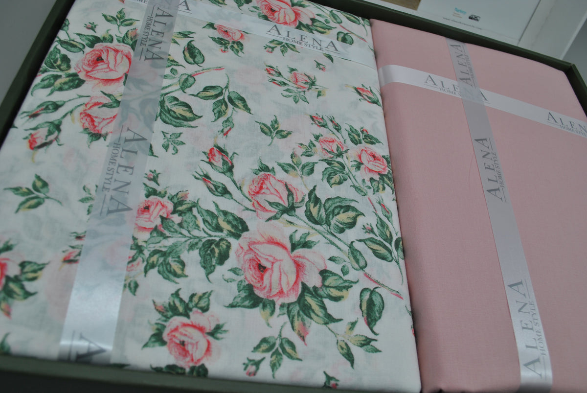 Parure housse de couette King Size 100% coton 60 fils – Literie premium 220×240 cm + drap plat 240×260 cm + 2 taies 50×70 cm – coffret cadeau avec ruban