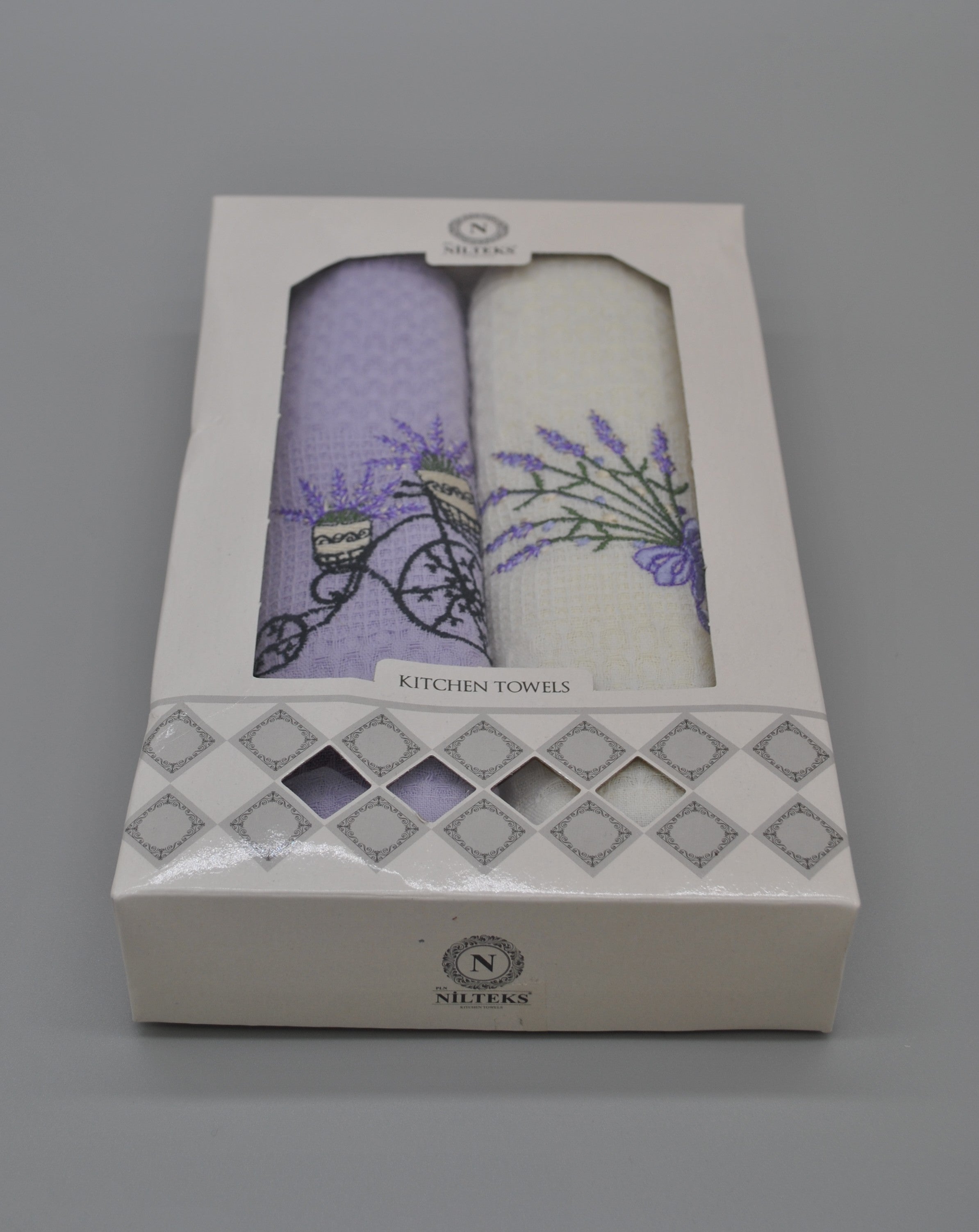 Torchons de Cuisine Brodés 40x60 cm – Lot de 2 – Élégance et Absorption au Quotidien | Maison Royale Collection