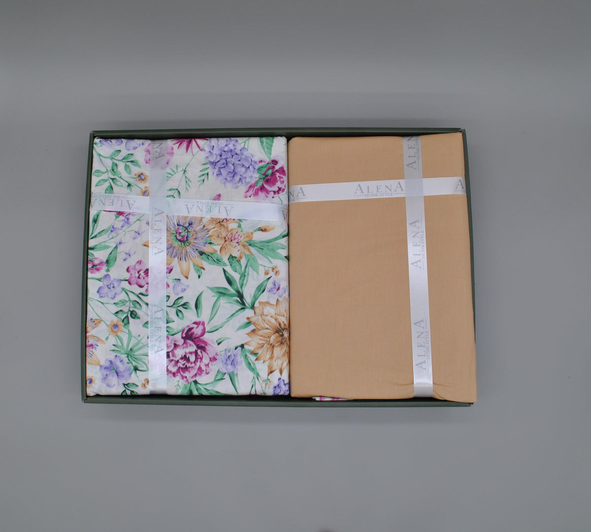 Parure housse de couette 100% coton 60 fils – Literie premium 200×220 cm + drap housse 160×200 +30 cm + 2 taies 50×70 cm – Coffret cadeau élégant avec ruban