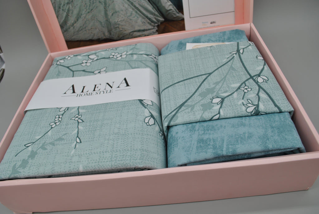 King Size Duvet Cover Set – Comfortable and Durable Bedding 220×240 cm + Flat Sheet 240×260 cm + 2 Pillowcases 50×70 cm – Elegant Gift Box