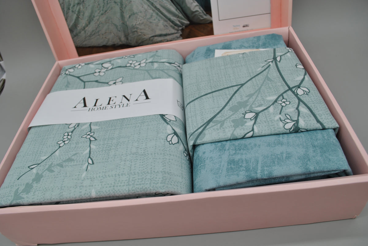King Size Duvet Cover Set – Comfortable and Durable Bedding 220×240 cm + Flat Sheet 240×260 cm + 2 Pillowcases 50×70 cm – Elegant Gift Box