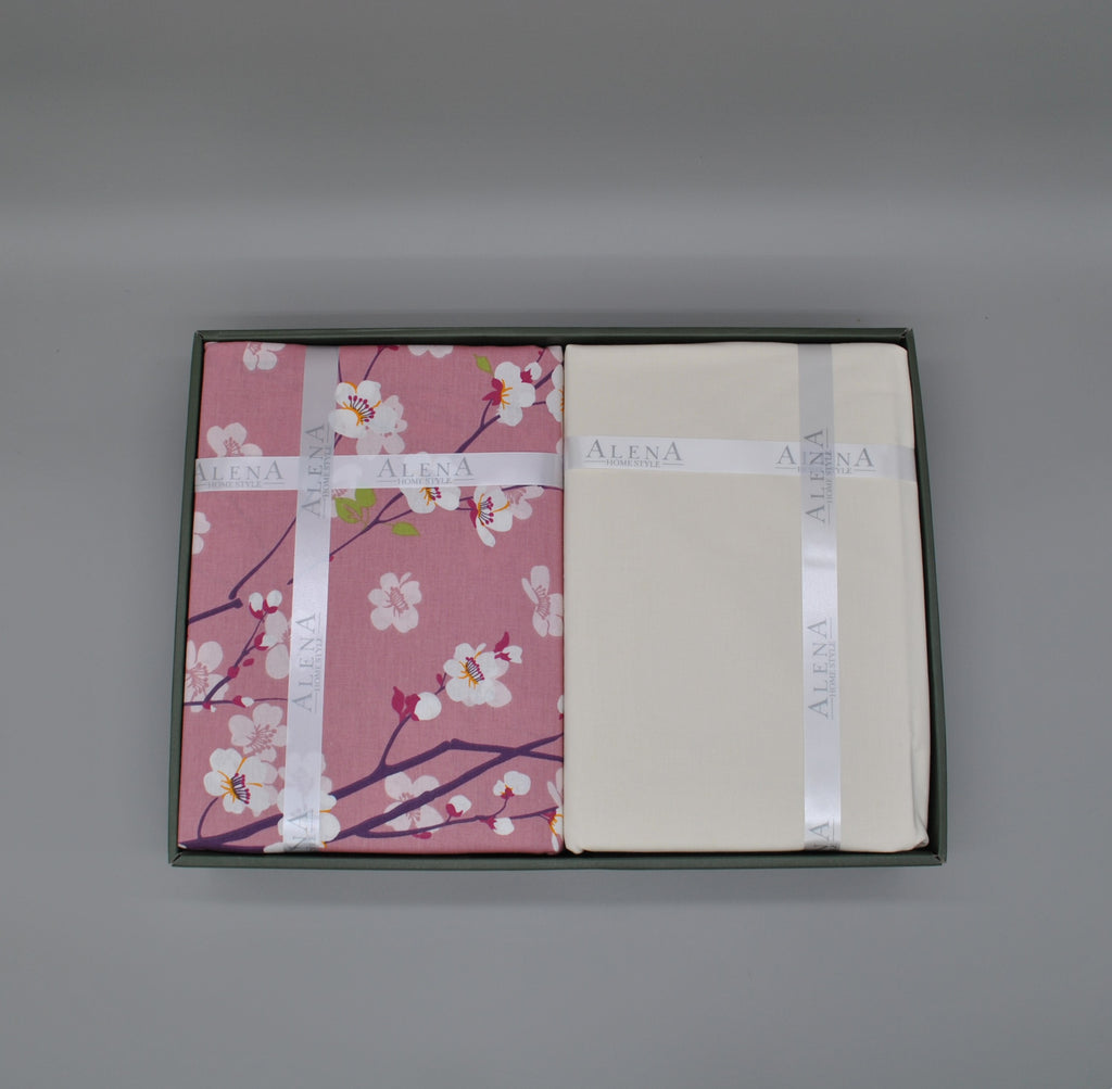 Parure housse de couette King Size 100% coton 60 fils – Literie premium 220×240 cm + drap housse élastique 160×200+30 cm + 2 taies 50×70 cm – coffret cadeau élégant avec ruban