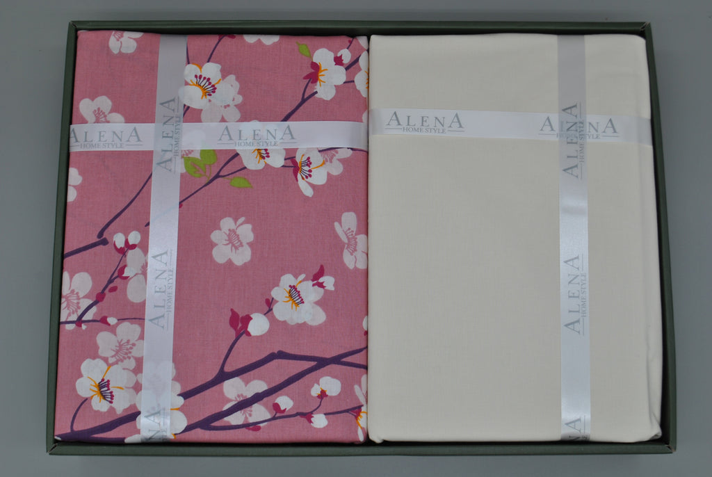 Parure housse de couette King Size 100% coton 60 fils – Literie premium 220×240 cm + drap housse élastique 160×200+30 cm + 2 taies 50×70 cm – coffret cadeau élégant avec ruban