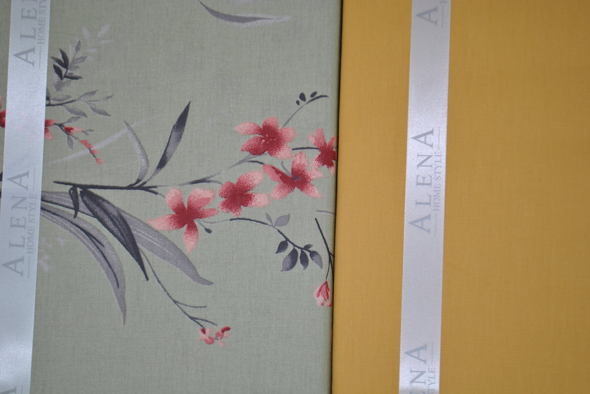 Parure housse de couette 100% coton 60 fils – Literie premium 200×220 cm + drap plat 220×240 cm + 2 taies 50×70 cm – Coffret cadeau élégant avec ruban