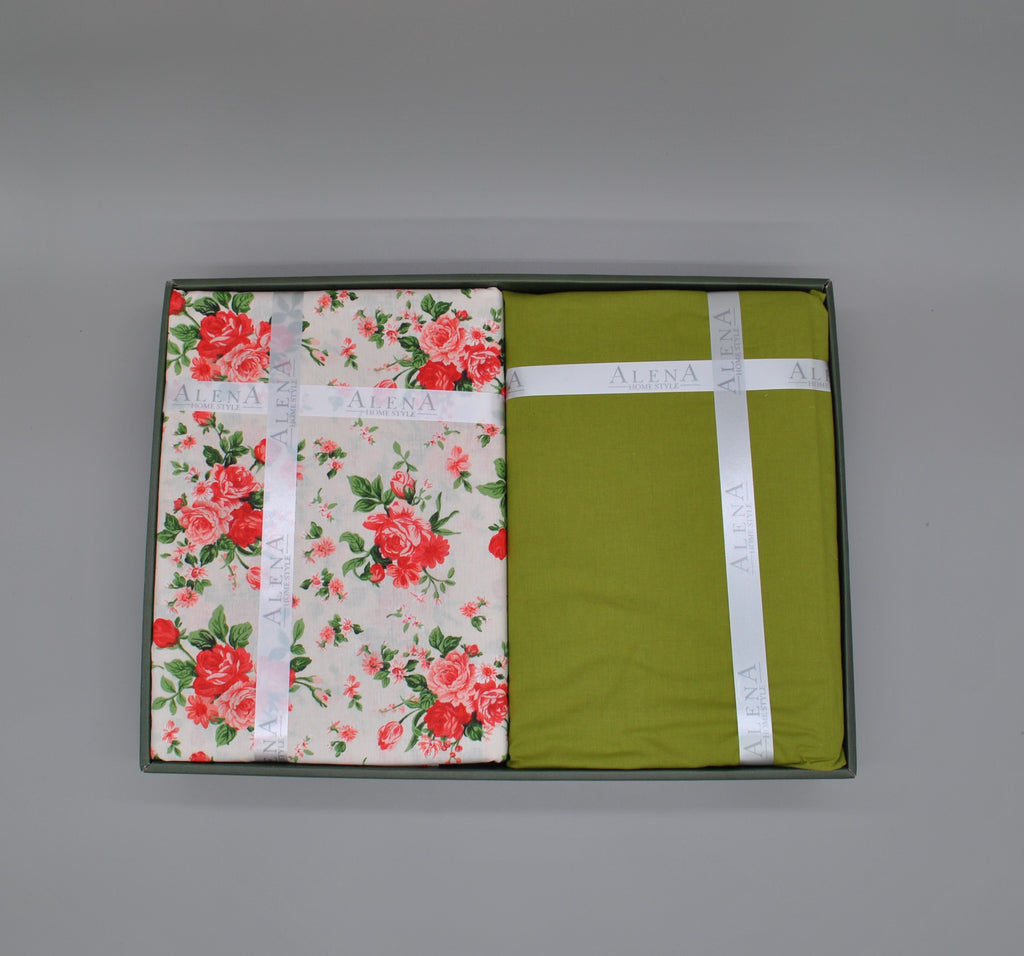 Parure housse de couette 100% coton 60 fils – Literie premium 200×220 cm + drap housse 160×200 +30 cm + 2 taies 50×70 cm – Coffret cadeau élégant avec ruban