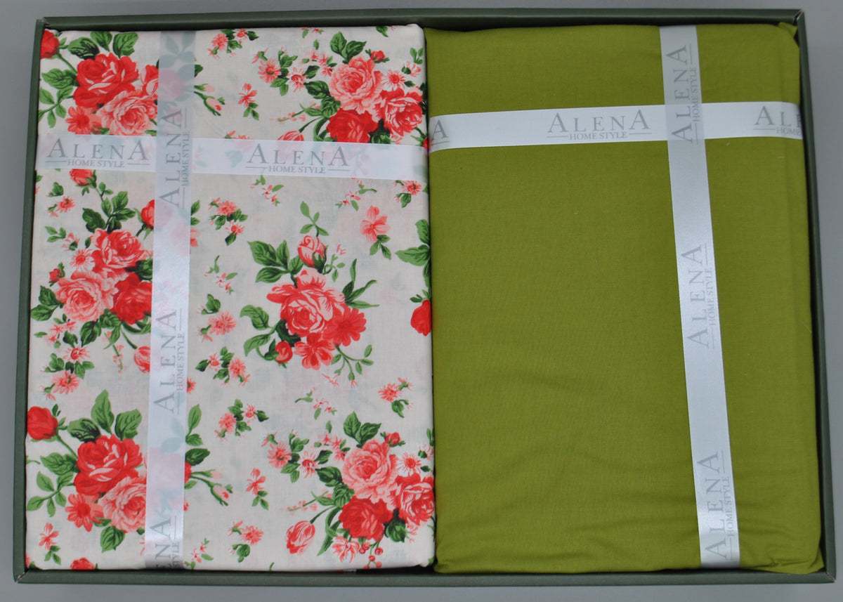 Parure housse de couette 100% coton 60 fils – Literie premium 200×220 cm + drap housse 160×200 +30 cm + 2 taies 50×70 cm – Coffret cadeau élégant avec ruban