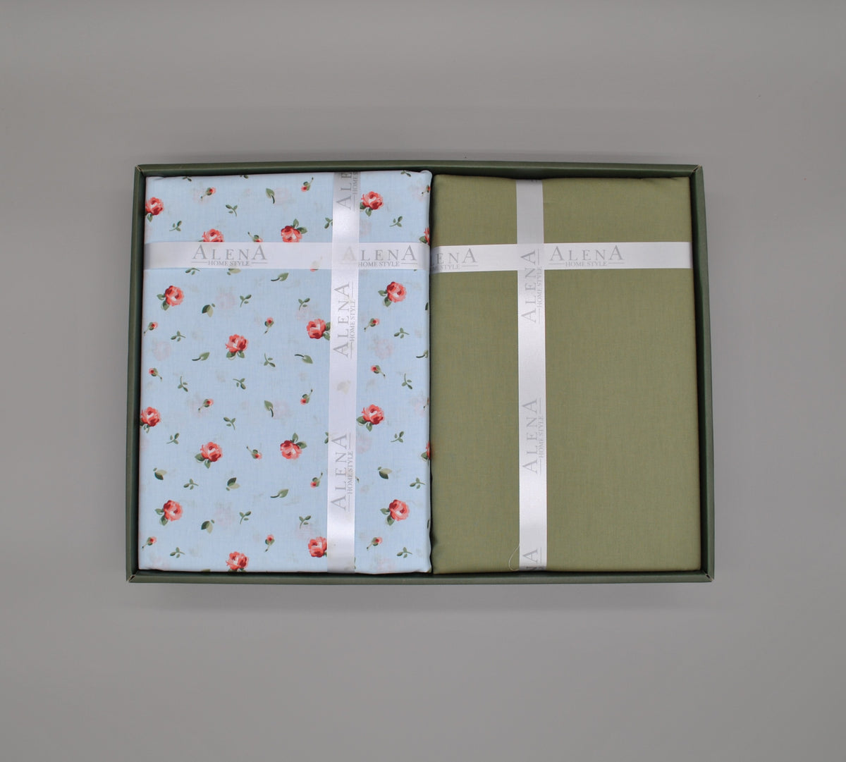 Set copripiumino King Size 100% cotone 60 fili – Set biancheria 220×240 cm + lenzuolo 240×260 cm + 2 federe 50×70 cm – scatola regalo premium con nastro