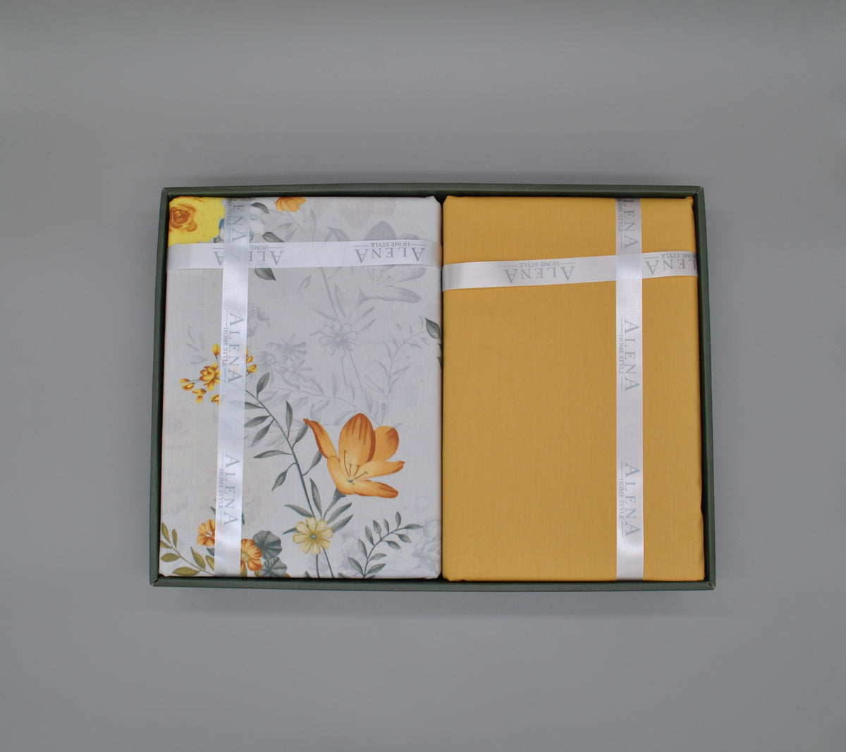 Parure housse de couette King Size 100% coton 60 fils – Literie élégante 220×240 cm + drap plat 240×260 cm + 2 taies 50×70 cm – coffret cadeau avec ruban