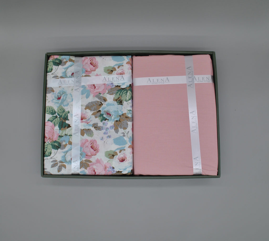 Parure housse de couette 100% coton 60 fils – Literie premium 200×220 cm + drap housse 160×200 +30 cm + 2 taies 50×70 cm – Coffret cadeau élégant avec ruban