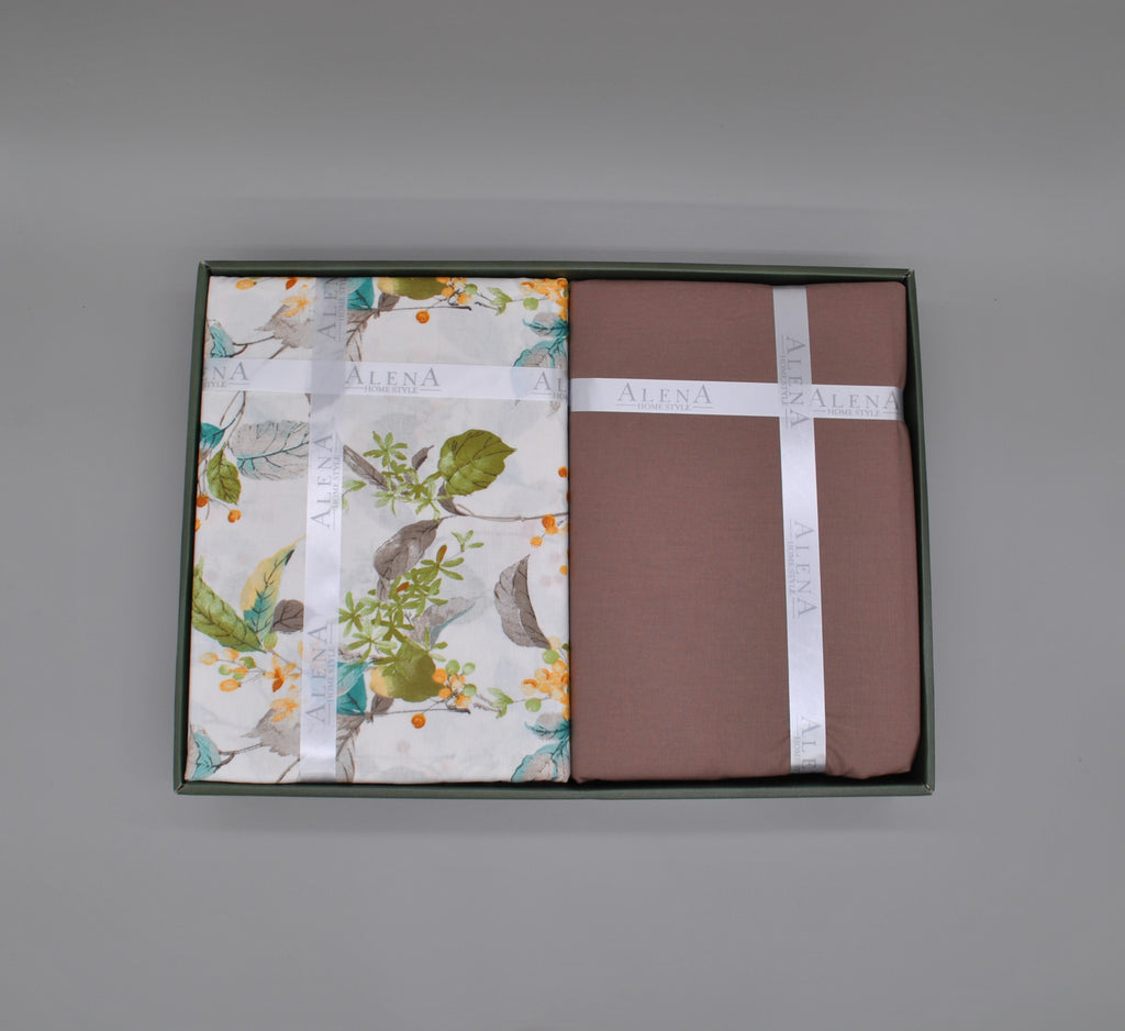 King Size %100 Pamuk 60 Tel Nevresim Takımı – 220×240 cm Nevresim + 160×200+30 cm Lastikli Çarşaf + 2 Adet 50×70 cm Yastık Kılıfı – Şık Hediye Kutusu