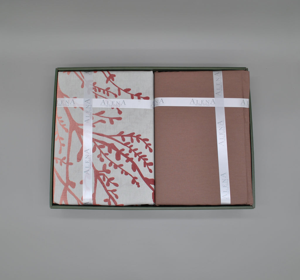 Parure housse de couette King Size 100% coton 60 fils – Ensemble literie 220×240 cm + drap housse élastique 160×200+30 cm + 2 taies 50×70 cm – coffret cadeau premium avec ruban