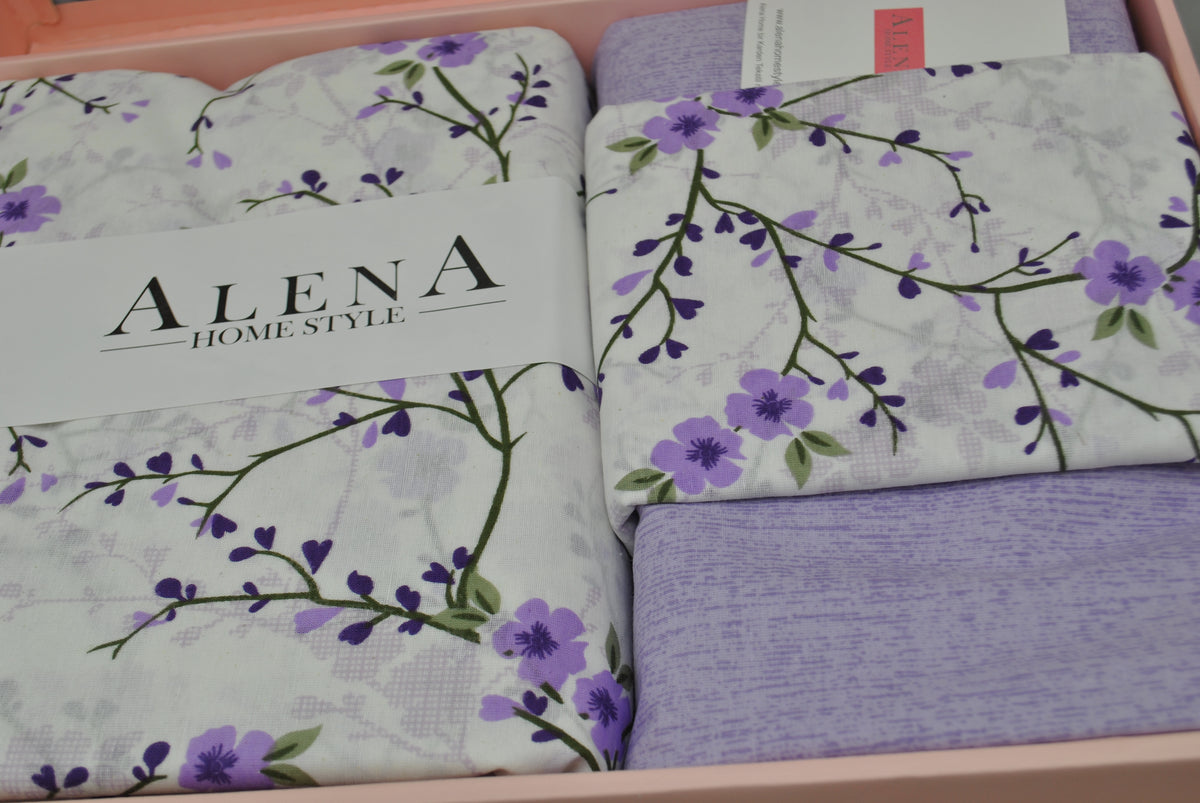 Set copripiumino in policotone – Biancheria da letto confortevole e resistente 200×200 cm + coprimaterasso 160×200 +30 cm + 2 federe 50×70 cm – Elegante confezione regalo