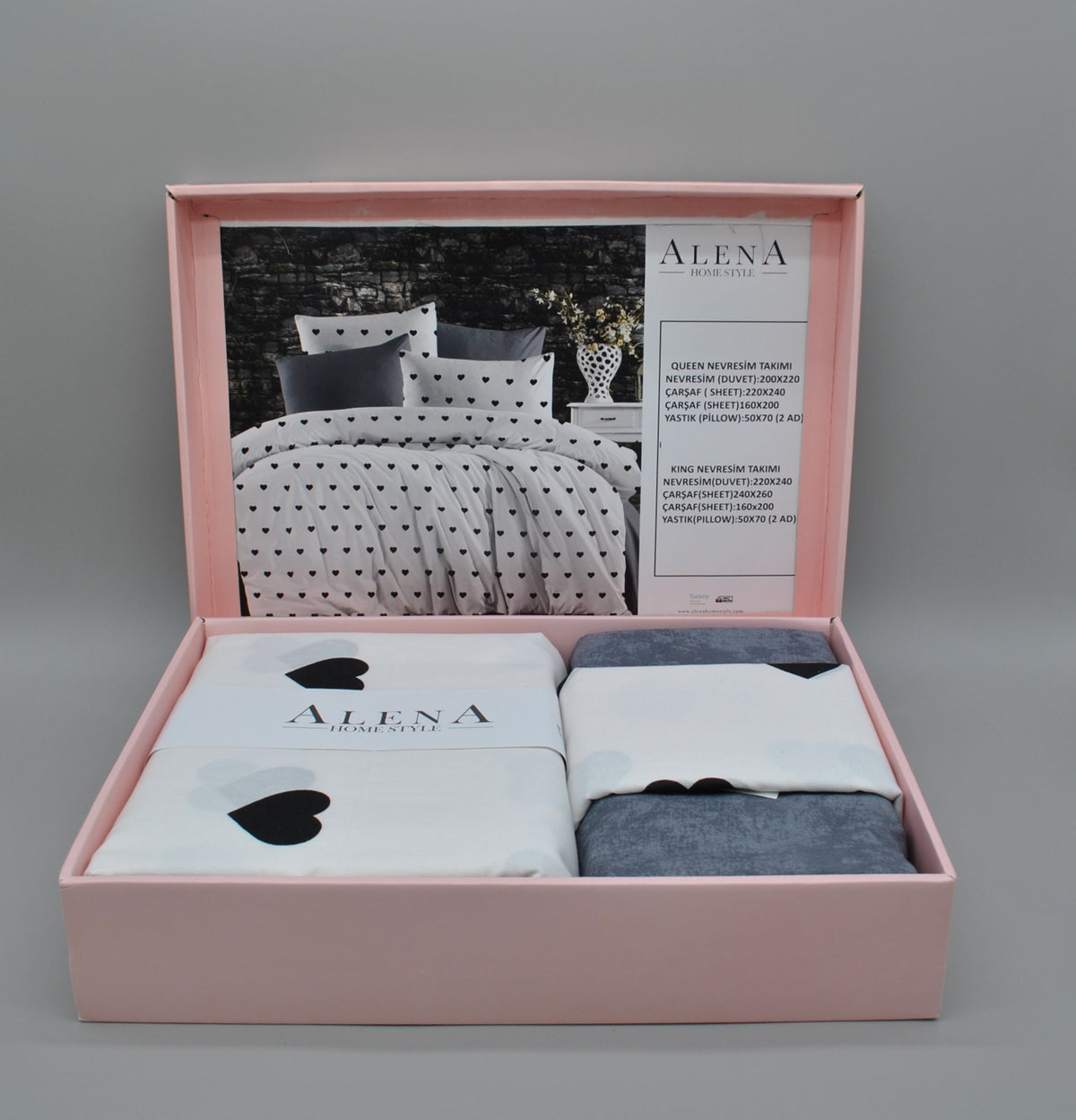 King Size Bedding Set – Complete 220x240 cm Set – Elegance, Comfort, and Practicality