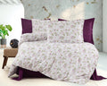 Parure housse de couette King Size 100% coton 60 fils – Housse de couette 220×240 cm + drap plat 240×260 cm + 2 taies 50×70 cm – coffret cadeau élégant avec ruban