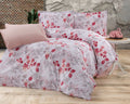 Parure housse de couette King Size 100% coton 60 fils – Literie confortable 220×240 cm + drap housse élastique 160×200+30 cm + 2 taies 50×70 cm – coffret cadeau avec ruban