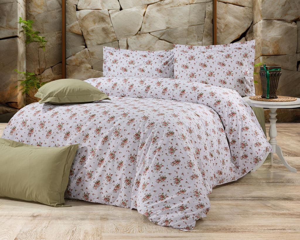 Parure housse de couette King Size 100% coton 60 fils – Literie premium 220×240 cm + drap plat 240×260 cm + 2 taies 50×70 cm – coffret cadeau élégant avec ruban