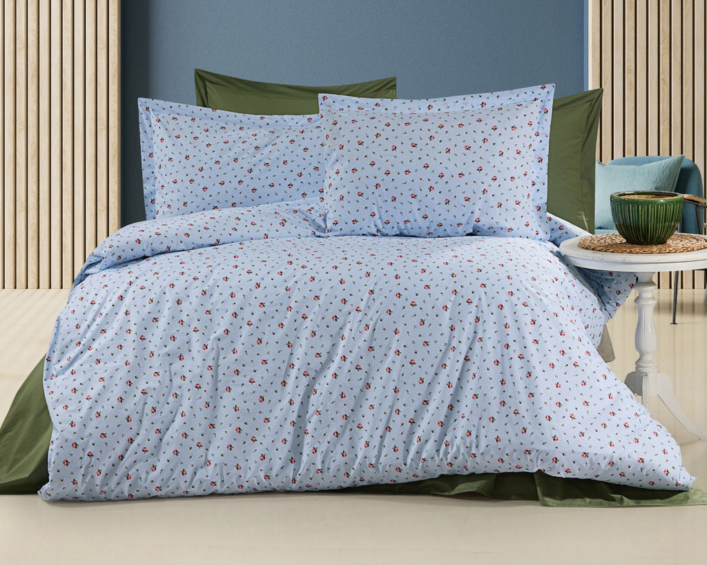 Parure housse de couette King Size 100% coton 60 fils – Ensemble literie 220×240 cm + drap plat 240×260 cm + 2 taies 50×70 cm – coffret cadeau premium avec ruban