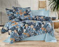 Parure de lit 100% coton 60 fils – Housse de couette Queen Size 200×220 cm + drap plat 220×240 cm + 2 taies 65×65 cm – coffret cadeau élégant