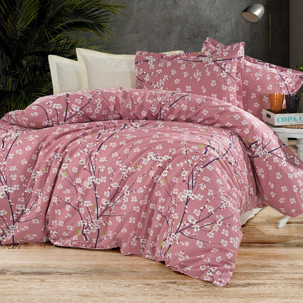 Parure housse de couette King Size 100% coton 60 fils – Literie premium 220×240 cm + drap housse élastique 160×200+30 cm + 2 taies 50×70 cm – coffret cadeau élégant avec ruban