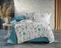 Parure housse de couette King Size 100% coton 60 fils – Literie premium 220×240 cm + drap plat 240×260 cm + 2 taies 65×65 cm – Coffret cadeau élégant avec ruban