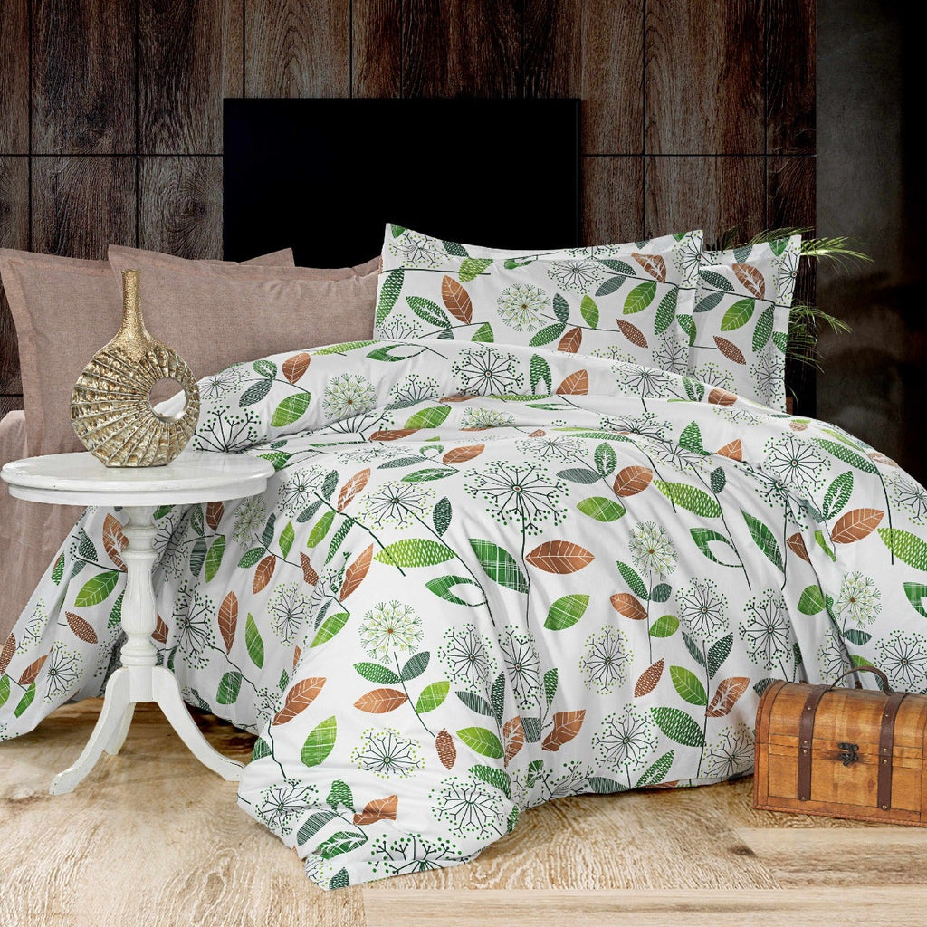 Parure de lit élégante 100% coton – Queen Size 200×220 cm – Coffret cadeau