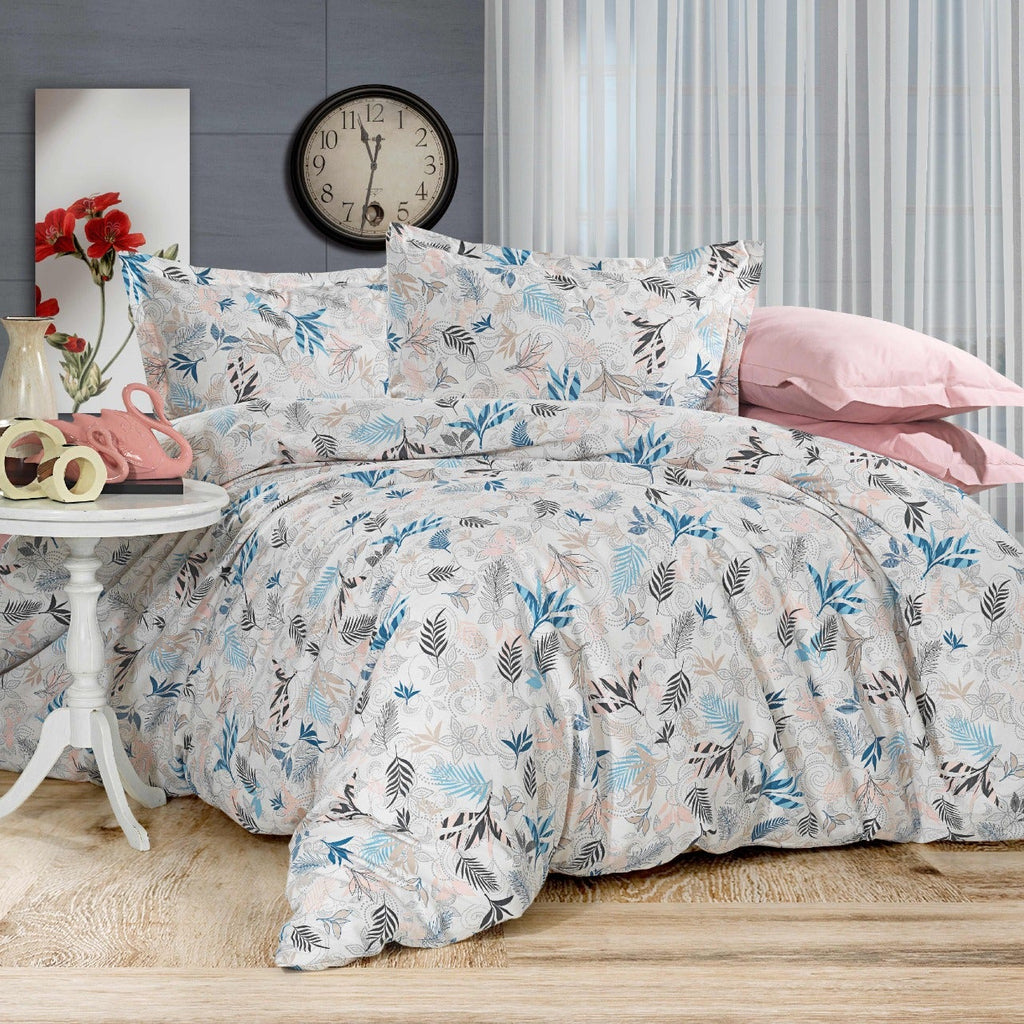 %100 pamuk 60 tel dokuma nevresim takımı – 200×200 cm + 160×200+30 cm lastikli çarşaf + 2 adet 50×70 cm yastık kılıfı – şık hediye kutusu