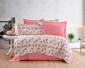 Parure housse de couette King Size 100% coton 60 fils – Literie confortable 220×240 cm + drap plat 240×260 cm + 2 taies 50×70 cm – coffret cadeau premium avec ruban