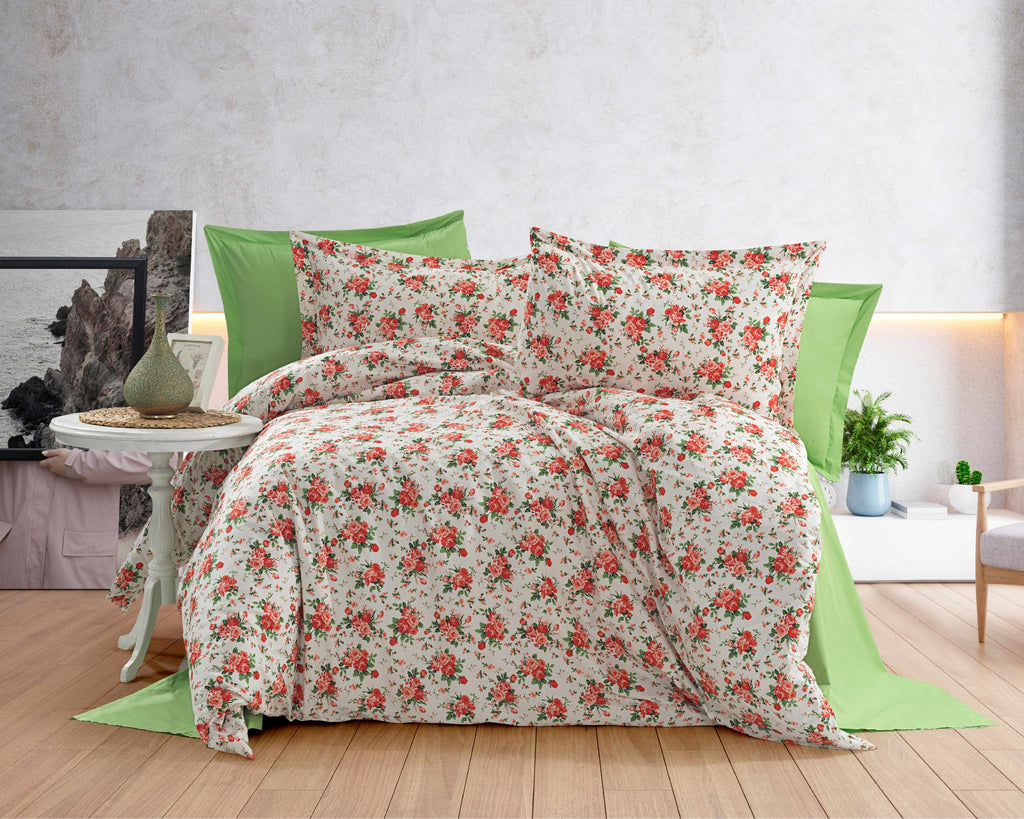 Parure housse de couette 100% coton 60 fils – Literie premium 200×220 cm + drap housse 160×200 +30 cm + 2 taies 50×70 cm – Coffret cadeau élégant avec ruban