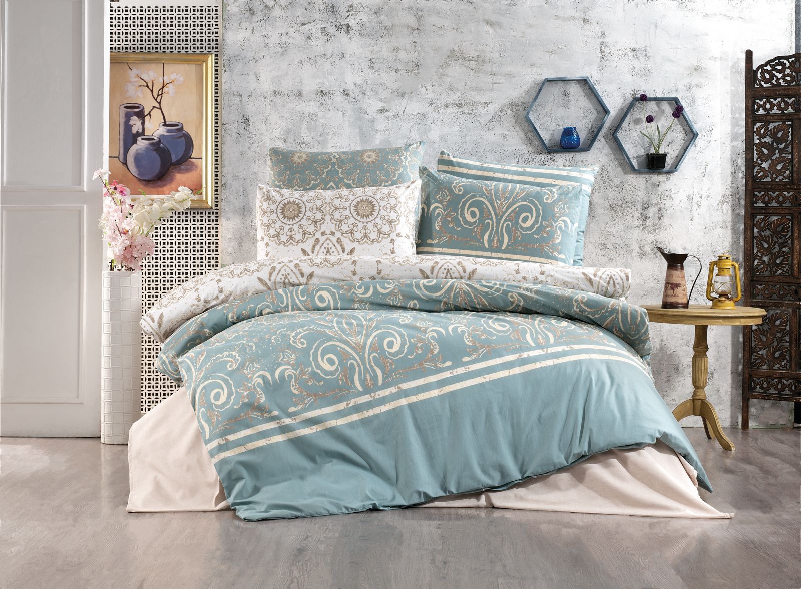 Parure de lit King Size 220×240 cm – Élégance moderne et confort durable
