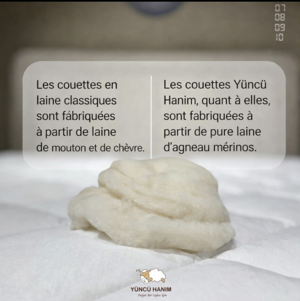 Oreiller Ferme en Laine Mérinos 50x70 – Garnissage 1250 g | Maison Royale Collection