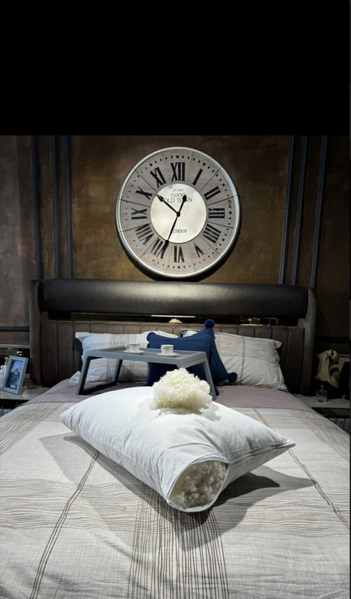 Oreiller Ferme en Laine Mérinos 50x70 – Garnissage 1250 g | Maison Royale Collection